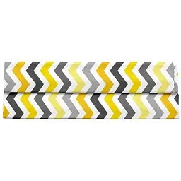 Євро простирадло Cosas Yellow Zigzag 220х240 см (ZigYellowGrey_240s)