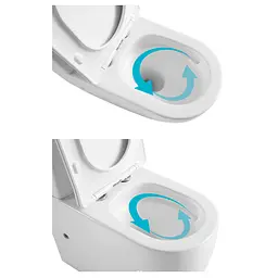 Унітаз підлоговий Qtap Robin New Ultra Quiet безобідковий з сидінням Soft-close White QT13226083AW, Білий - мініатюра 7