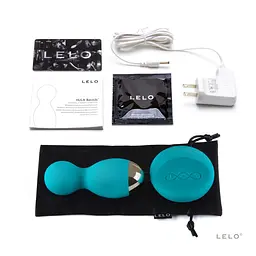 Вагінальні кульки Lelo Hula Beads, 9 см, блакитний - мініатюра 3