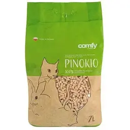 Гігієнічний наповнювач Comfy Pinokio для котів 7 л (деревинний)