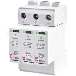 Обмежувач перенапруги ETI ETITEC M T2 PV 1100/20 Y (для PV систем) (2440515)