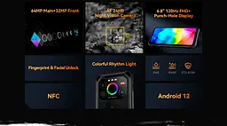 Смартфон Oukitel IIIF150 Air1 Ultra+ 12/256Gb Black [91561] - мініатюра 4