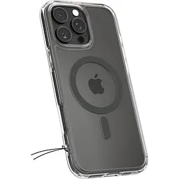 Прозорий чохол Spigen Ultra Hybrid MagSafe Graphite для iPhone 16 Pro (ACS08130) - мініатюра 2