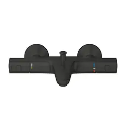 Термостат для ванни Grohe QuickFix Start Black + Душовий гарнітур Vitalio Start 100 UA303907T1, Чорний матовий - мініатюра 3
