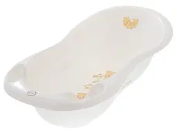 Ванна дитяча Tega Baby зі зливом Lux Teddy Bear 102 см white pearl
