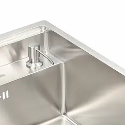 Кухонна прихована мийка Platinum Handmade 400x500x220 (змішувач в комплекті), Нержавіюча сталь - мініатюра 3