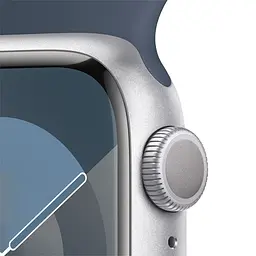 Годинник Apple Watch Series 9 GPS, 41mm, Silver, Storm Blue Sport Band, M/L (Grade C) Seller Refurbished - мініатюра 3