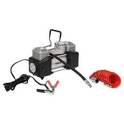 Компресор автомобільний YaTo 12В 250Вт 60л/хв з LED-ліхтарем(YT-73462)
