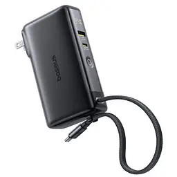 Універсальна мобільна батарея Baseus Nomos NT11 Omni Charge Digital Display Power Bank 10 000 mAh 67W Чорний P10078807123-00