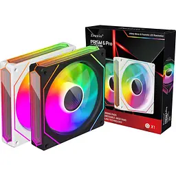 Корпусний вентилятор Zezzio Prism 6 Pro ARGB чорний реверсний [165102] - мініатюра 5