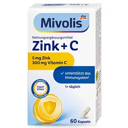 Вітаміни Цинк+Витамин C Депо Mivolis Zink+C Depot, 60 капсул