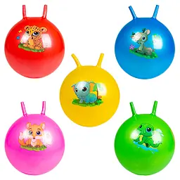 М’яч з рогами, BT-PB-0086, 450 г, 55 см, тварини (В асортименті) - мініатюра 2