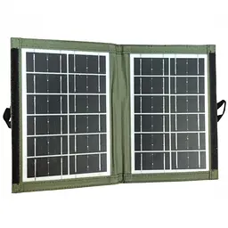 Сонячна панель трансформер 7Вт зарядка від сонця зелена CcLamp CL-670 Solar Panel - мініатюра 2