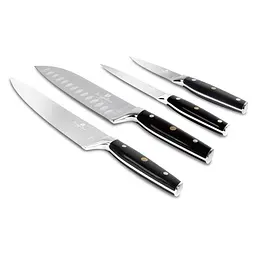 Набір ножів 4 предмети Matte Black Collection Berlinger Haus kuh0014025