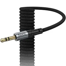 Аудіо кабель Aux Hoco UPA33 Nuevo (1.5m) Black - мініатюра 6