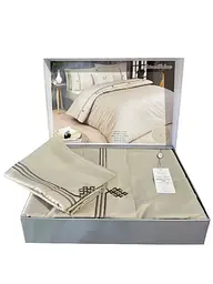 Постільна білизна Beige Brown Сатин Преміум Maison D'or pbe0051928