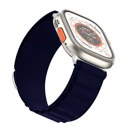 Ремінець для Apple Watch 49/46/45/44/42 (Series 1-3), синій, Alpine Loop Alpina Band, тканинний поліестеровий ремінець для смарт-годин, дихаючий, для активного відпочинку та спорту, ArmorStandart (ARM74200) - мініатюра 3