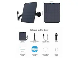 Сонячна панель Reolink Solar Panel 2 Black - мініатюра 2