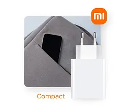 Мережевий зарядний пристрій XiaomiWall Charger 33W with Type-C Cable BHR9956EU White - мініатюра 6
