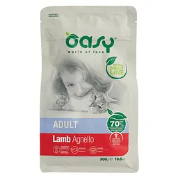 Сухий корм для котів Oasy Lifestage Adult з ягням 300 г - мініатюра 2