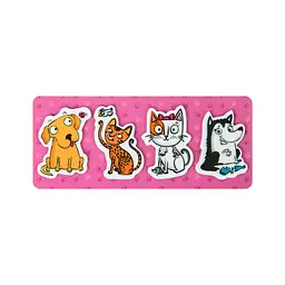 Закладки для книг Kite пластикові Pets 4x20 шт, 35х50 мм (K22-479-5) - мініатюра 1