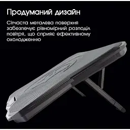 Підставка охолоджуюча для ноутбука Marvo Scorpion чорна - мініатюра 7