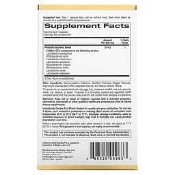 Пробіотики і пребіотики California Gold Nutrition LactoBif 5 Probiotics 60 вегакапсул - мініатюра 2