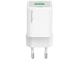 Мережевий зарядний пристрій ColorWay GaN Mini 20 W White (CW-CHS062PD-WT) - мініатюра 3