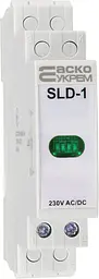 Сигнальний індикатор модульний SLD‑1 АСКО‑УКРЕМ (A0140030031) зелений