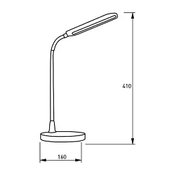 Настільна лампа Eurolamp LED 10W 350lm 4000K 1800mAh (LED-TLB-10W(white)) - мініатюра 3