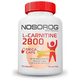 Жироспалювач L-Carnitine, 120 капсул Nosorog vit0003541