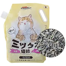 CattyMan Mixed Cat Litter 2.5 кг мікс тофу бентоніт активований вугілля комкувальний наповнювач