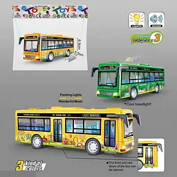 Автобус, 7730, інерція, звук, підсвічування (В асортименті) - мініатюра 2