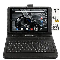 Планшет-телефон Hoozo MTPad8LTE 2/32 Black+Чохол-клавіатура - мініатюра 2