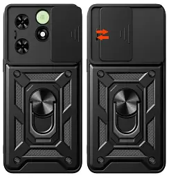 Панель BeCover Military для Tecno Spark 20C (BG7n) Black (710685) - мініатюра 3