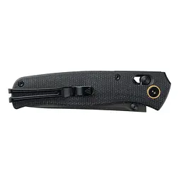 Ніж складаний туристичний SRM Medal 255L-MB3 (8.2 см) 140Cr / Micarta чорний - миниатюра 7