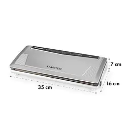 Тонкий вакуумний запаювач Klarstein FoodLocker 130 Вт (10030778) - мініатюра 4