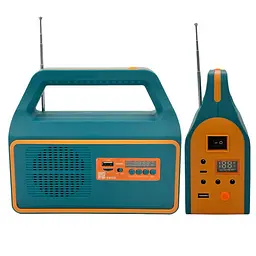 Кемпінговий ліхтар FA-709 + Powerbank на сонячній батареї + FM радіо + Bluetuth колонка - мініатюра 2