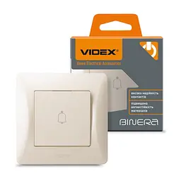 Кнопка дзвінка Videx BINERA 1кл кремова (VF-BNDB1-CR) - мініатюра 4