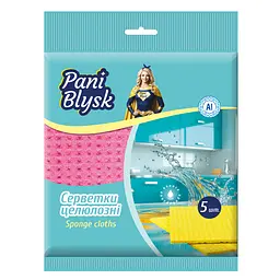 Серветки Pani Blysk целюлозні 5 шт