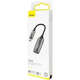 Перехідник адаптер Baseus 2 in 1 L60 Type-C to Type-C + 3.5mm CATL60-0A - мініатюра 2