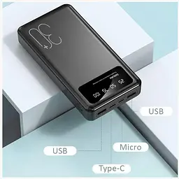 Акумулятор зовнішній Profit R12 30000mAh - мініатюра 3