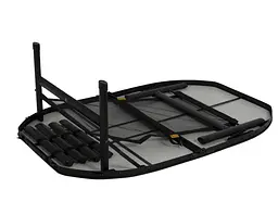 Стіл Bo-Camp Northgate Oval 120x80 cm Black/Grey (1404187) - мініатюра 5