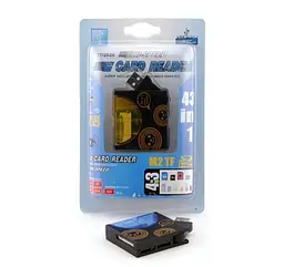 Кардридер USB Atcom TD2028, чорний, USB 2.0 - microSD/SD/MS/M2/xD/CF (14941)