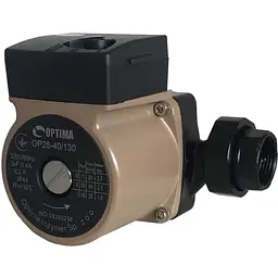 Насос циркуляційний Optima OP25-40 130мм + гайки, + кабель з вилкою - мініатюра 2