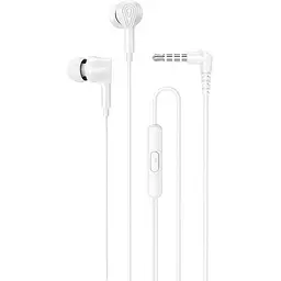 Дротові навушники Hoco M102 Ingenious universal earphones with microphone, 3.5mm, 1.2m, white