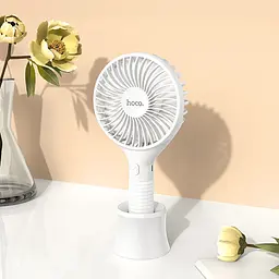 Вентилятор портативний Hoco Mickey hand fan F13 5H Ultra-Quiet компактний - мініатюра 2