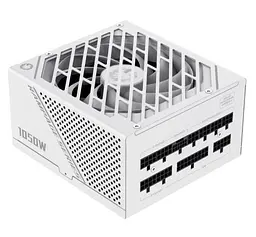 Блок живлення 1050 Вт, GameMax GX-1050 PRO, білий, модульний, 80+ Platinum, Active PFC, 13.5 см, 3xMolex/10xSATA/1x16-pin