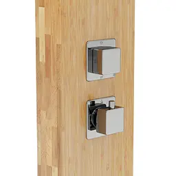 Душова панель Corsan Bao bamboo хром з термостатом B022TCH - мініатюра 4