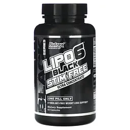Жироспалювач без стимуляторів Lipo-6 Black UC Stim-Free - 60 капсул - мініатюра 3